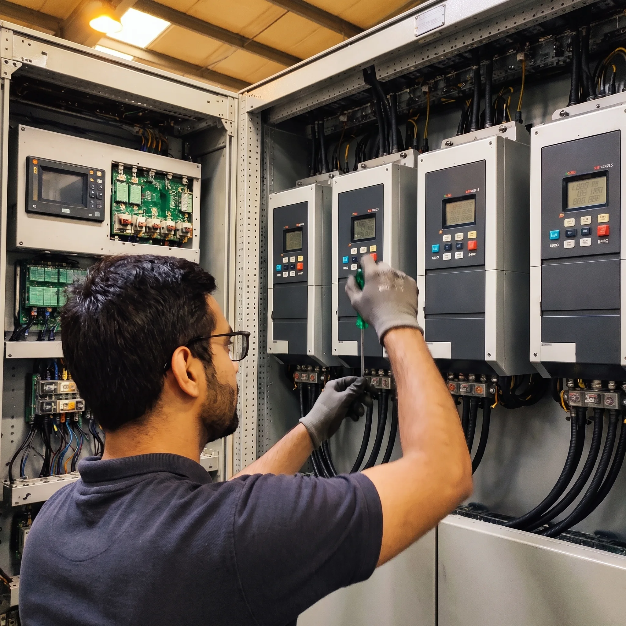 Commissioning a supplied drive on site